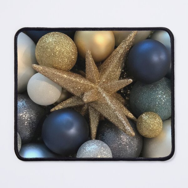 Item preview, Blue Christmas Ornaments Close-up Photo designed and sold by InalterataArt.
