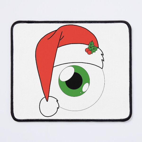 Item preview, Christmas Santa Hat Eyeball- Green Iris designed and sold by creatorK8.