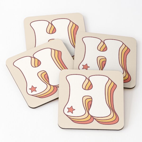 Item preview, Letter H Retro designed and sold by OkihanaShop.