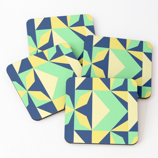 Item preview, Blue, Yellow and Green Abstract - Pattern designed and sold by Designs2Excite.