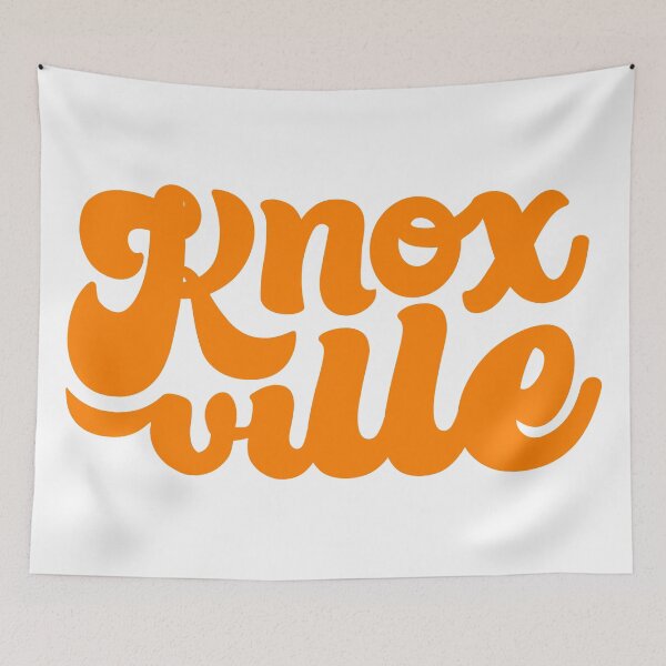 Item preview, Knoxville Script - Orange + White designed and sold by Justin Ellis.