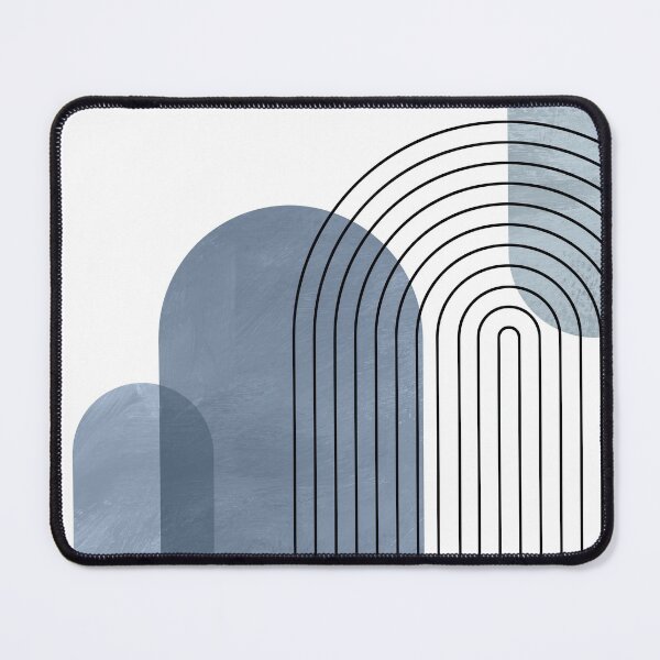 Item preview, Mid Century Blue Geometric Art designed and sold by StudioArtNew.