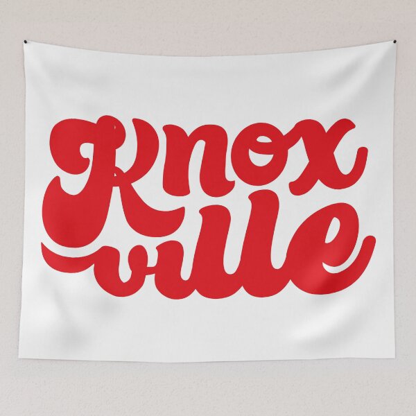 Item preview, Knoxville Script - Red + White designed and sold by Justin Ellis.