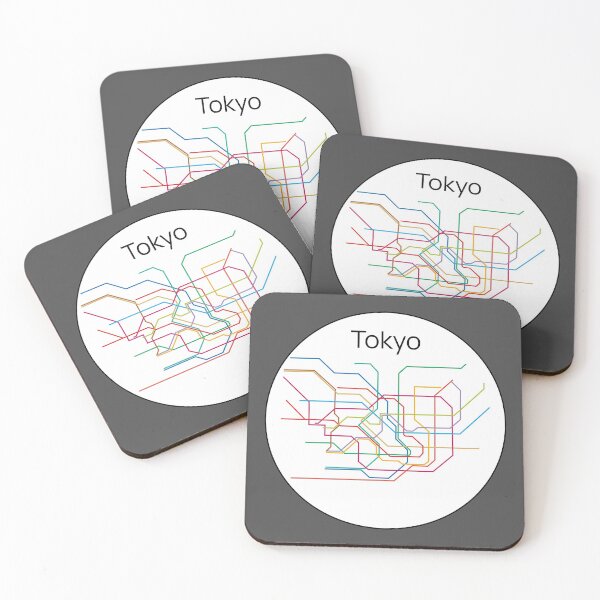 Item preview, Tokyo subway map minimalist designed and sold by FethiC.
