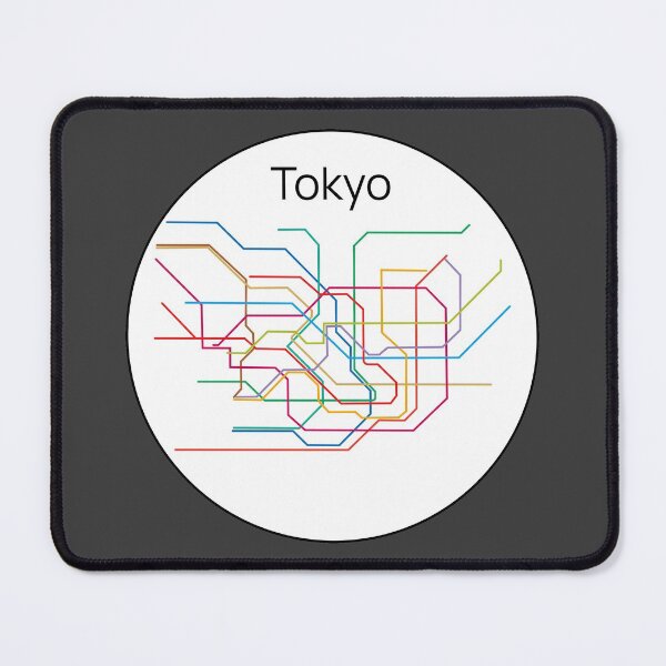 Item preview, Tokyo subway map minimalist designed and sold by FethiC.