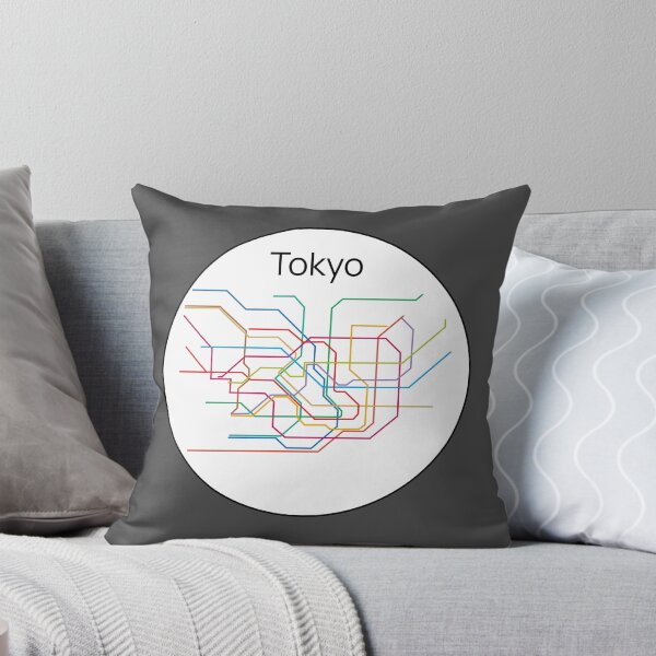 Item preview, Tokyo subway map minimalist designed and sold by FethiC.