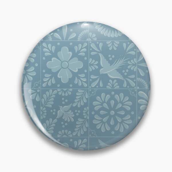 Item preview, Blue Pastel Talavera Tile Pattern by Akbaly designed and sold by Akbaly.