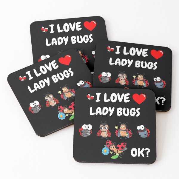 Item preview, I love ladybugs 6 characters doodle designed and sold by BuddyBoots.