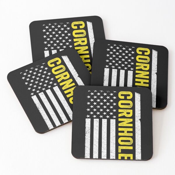 Item preview, US American Flag Corn Hole Bean Bag Toss Player Cornhole designed and sold by Stronzi.