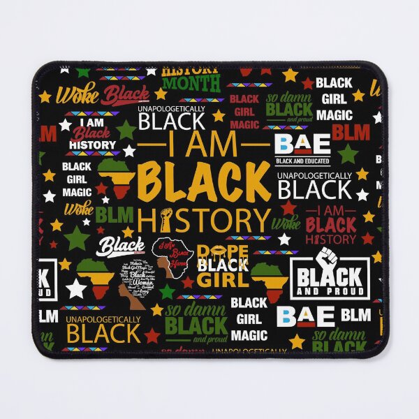 Item preview, I Am Black History Month Quotes Pattern designed and sold by blackartmatters.