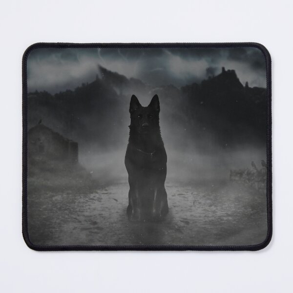 Item preview, Black german shepherd in the fog designed and sold by Destroyed-Pixel.