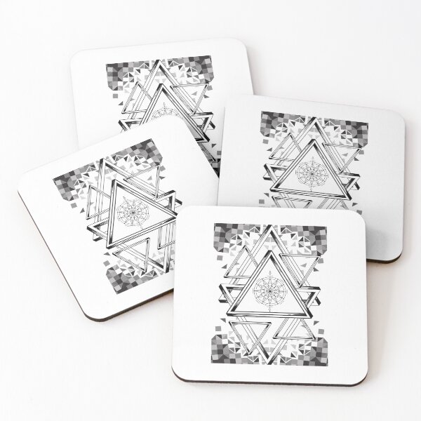 Item preview, Geometric composition entitled Compass - Abstract arts, geometric designs and graphic constructions designed and sold by AdvanceDesign.