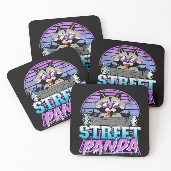 Item preview, Street Panda Synthwave Vintage Retrowave Raccoon designed and sold by Stronzi.