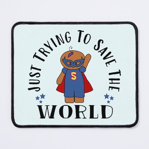 Item preview, Just Trying To Save The World | Halloween Hero (Light) designed and sold by the-krisney-way.