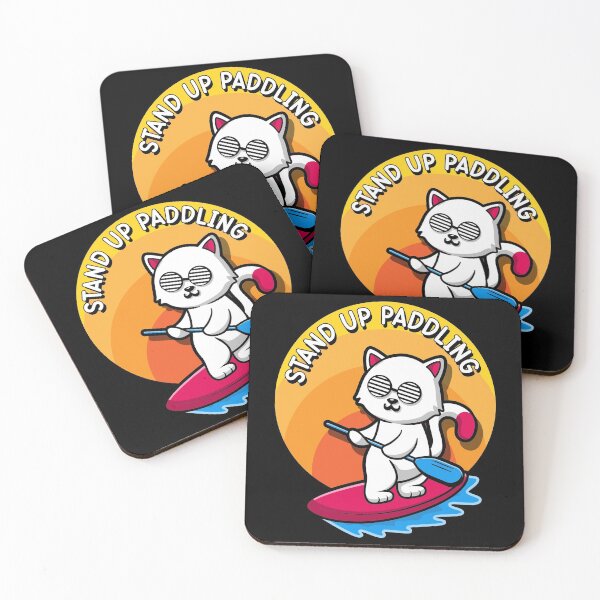 Item preview, Stand up paddling cat sunglasses SUP designed and sold by Milena-.