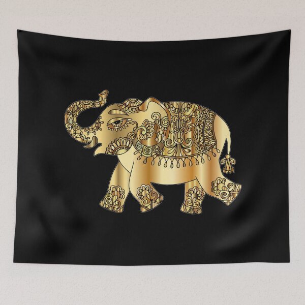 Item preview, Metallic Gold Elephant designed and sold by StephenMollie.