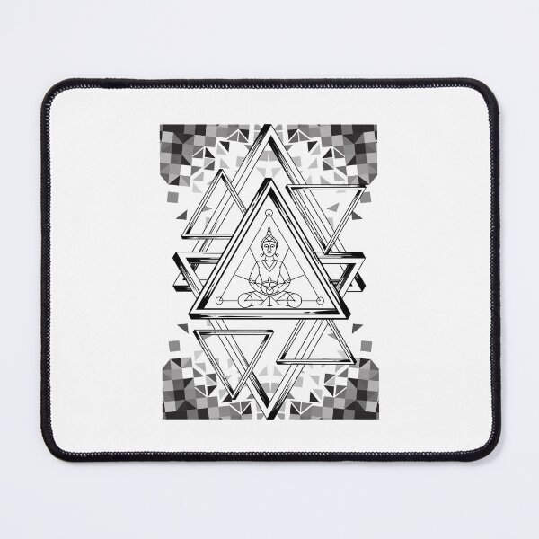 Item preview, Geometric composition entitled Buddha - Abstract arts, geometric designs and graphic constructions designed and sold by AdvanceDesign.