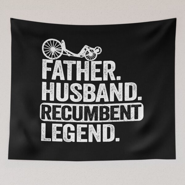 Item preview, Father Husband Recumbent Legend Funny Recumbent Bike designed and sold by Stronzi.