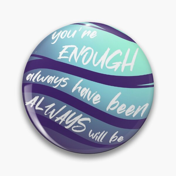 Item preview, You're Enough Positive Quote Planet Affirmations for Anxiety Depression Support designed and sold by ichewsyou.