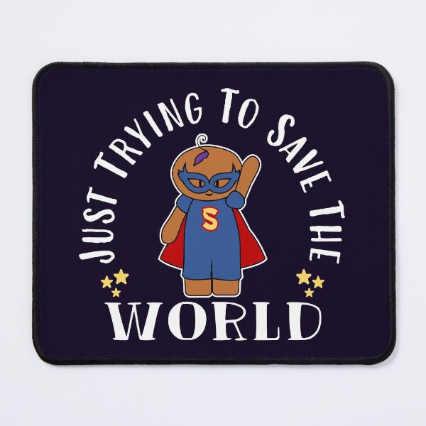 Item preview, Just Trying To Save The World | Halloween Hero (Dark) designed and sold by the-krisney-way.
