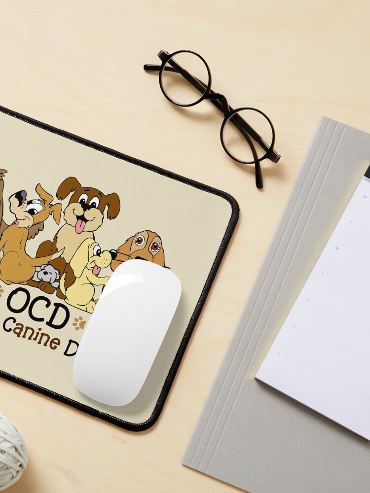 Alternate view of OCD Dog Obsessive Canine Disorder Mouse Pad