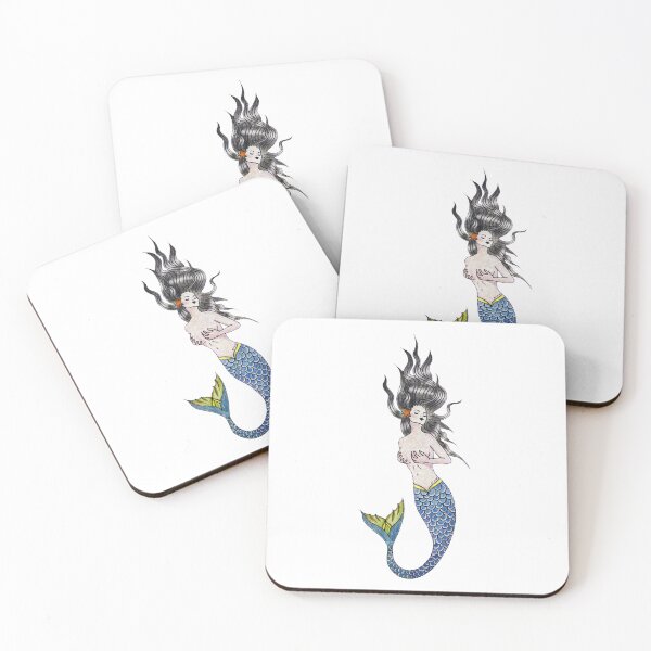 Item preview, Mermaid traditional tattoo designed and sold by emeteneme.