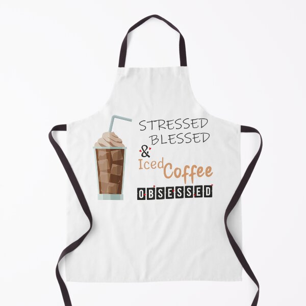 Item preview, Stressed Blessed And Iced Coffee Obsessed ,Iced Coffee Drinker , Funny Gift Valentine Birthday Coffee Lovers designed and sold by Yellowpixel.