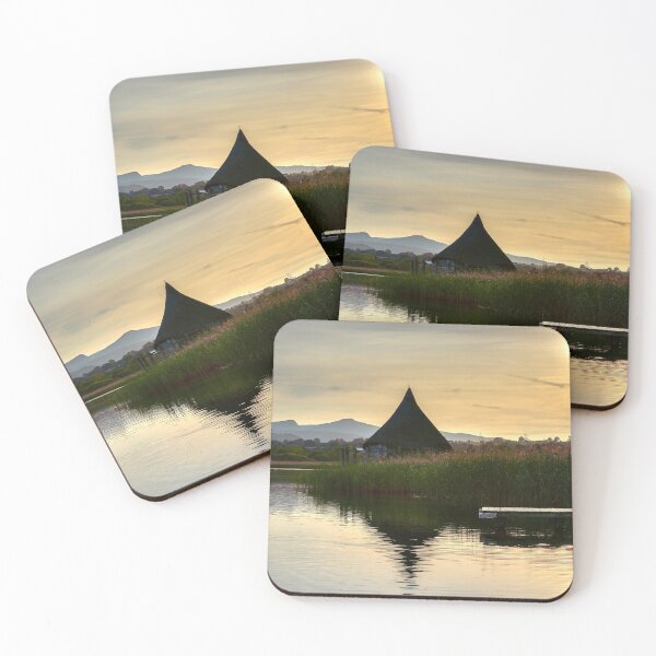 Item preview, Sunset behind The Crannog, Langorse Lake, Brecon Beacons designed and sold by VnGphoto.