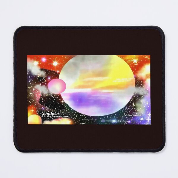 Item preview, COSMIC ART // Planet Xantheus, & it's tiny luminous moon! designed and sold by Imagin8er.