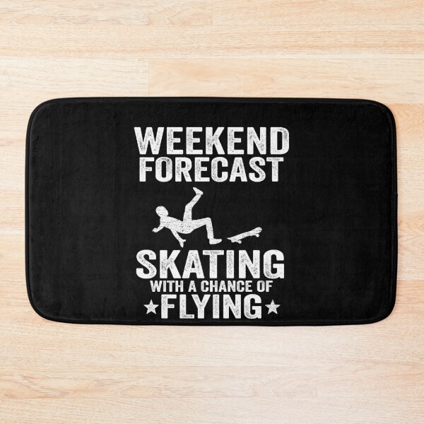 Item preview, Weekend Forecast Skating With A Chance Of Flying Funny Skateboard designed and sold by Stronzi.