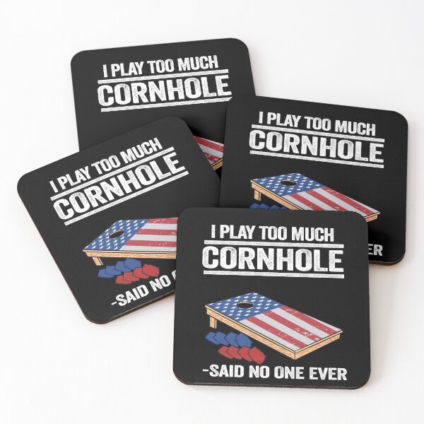 Item preview, I Play Too Much Cornhole Quote American Flag Corn Hole designed and sold by Stronzi.