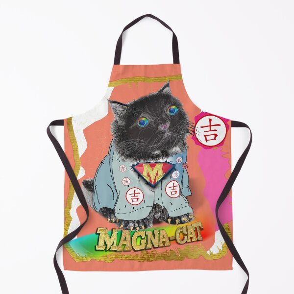 Item preview, Puffy Magna Miracle Cat - Hero Black Cat (By AliceCCI) Japan Style With Lucky Symbol designed and sold by VanyssaGraphics.
