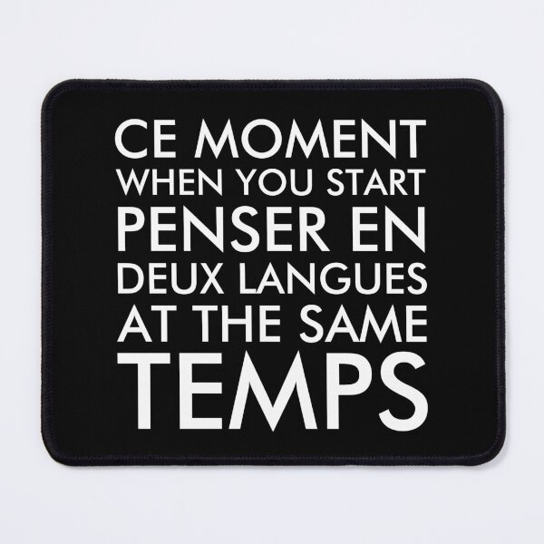 Item preview, Thinking in French and English Dark designed and sold by ironydesigns.