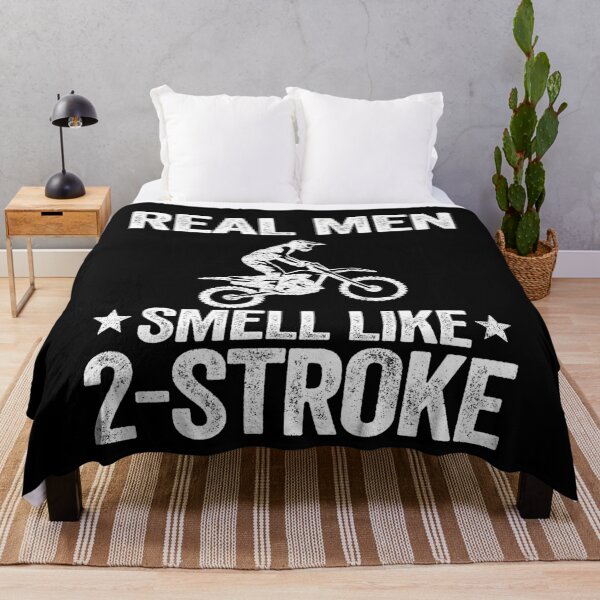 Item preview, Real Men Smell Like 2 Stroke Dirt Bike Joke Funny Motocross designed and sold by Stronzi.