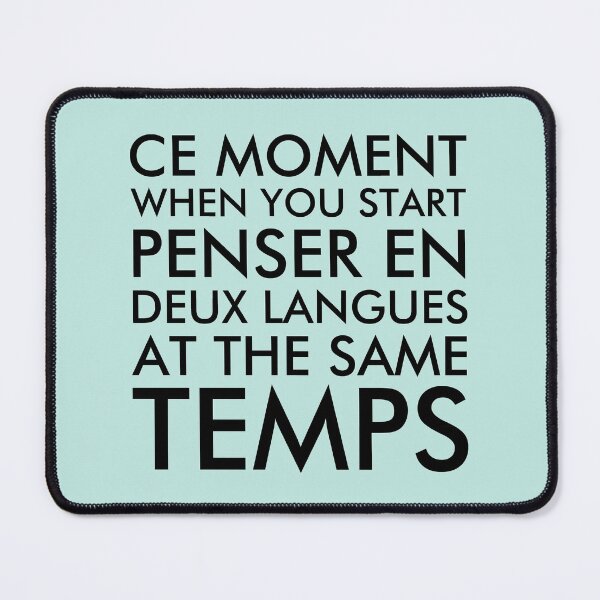 Item preview, Thinking in French and English designed and sold by ironydesigns.