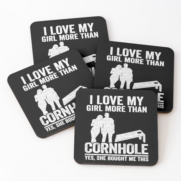 Item preview, Bean Bag Toss Jokes Mens I Love My Girl More Than Cornhole designed and sold by Stronzi.