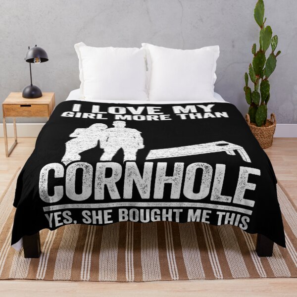 Item preview, Bean Bag Toss Jokes Mens I Love My Girl More Than Cornhole designed and sold by Stronzi.