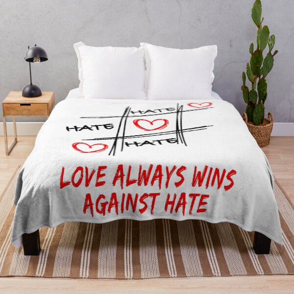 Item preview, Love always wins against Hate Tic Tac Toe designed and sold by Woaffi.