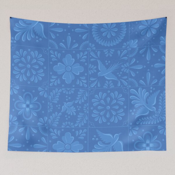 Item preview, Light Blue Talavera Tile Pattern by Akbaly designed and sold by Akbaly.