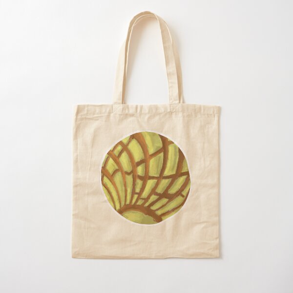 Yellow Concha Pan Dulce Cookie Cotton Tote Bag