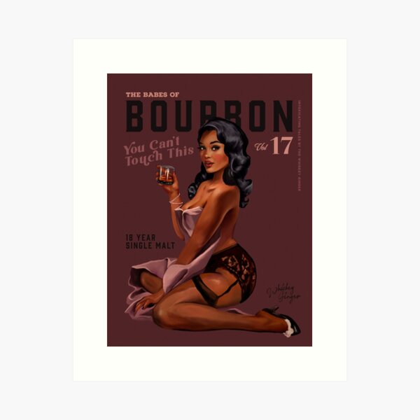 Item preview, The Babes Of Bourbon Vol. 17: You Can't Touch This designed and sold by The Whiskey Ginger Design Shop.
