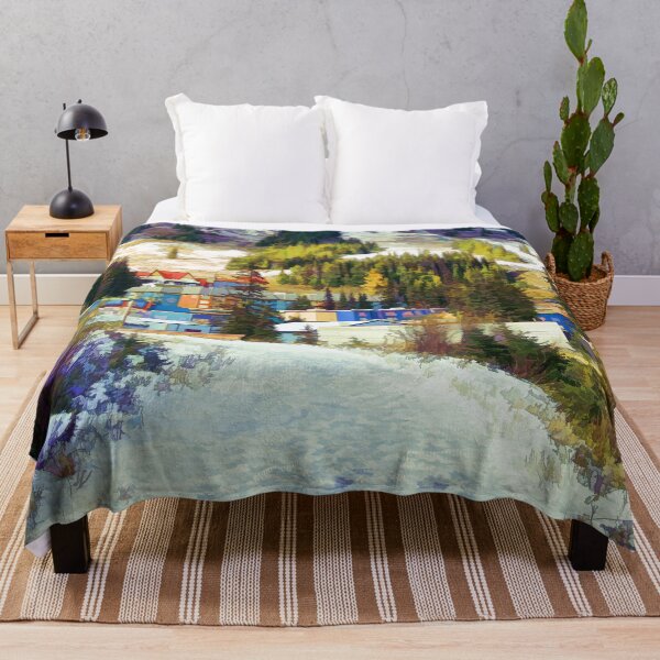 Item preview, "Mountain Haven" Ski Village designed and sold by NaturePrints.