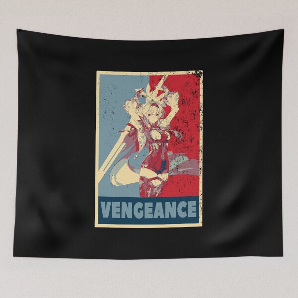Item preview, Eula Genshin Impact Vengeance - Distressed Vintage Hope Style Colours designed and sold by GingerCatGifts.