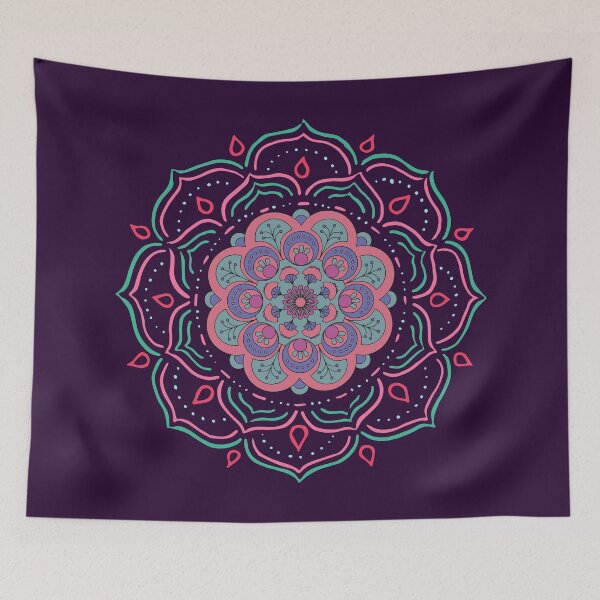 Item preview, purple mandala trendy multicolor designed and sold by cutecrazytshirt.