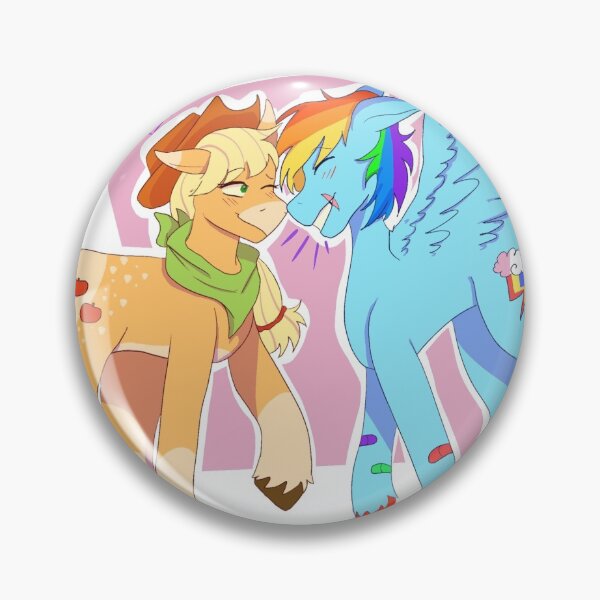 Item preview, applejack x rainbowdash designed and sold by GingerMinger.