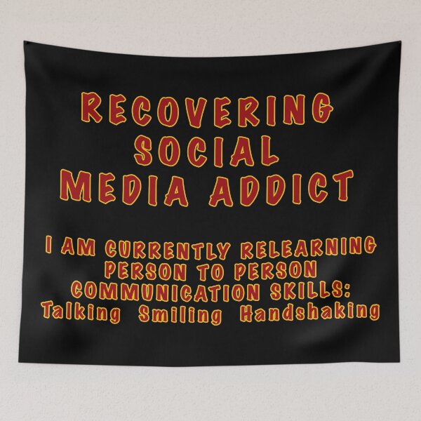 Item preview, Recovering Social Media Addict designed and sold by janraydesigns.