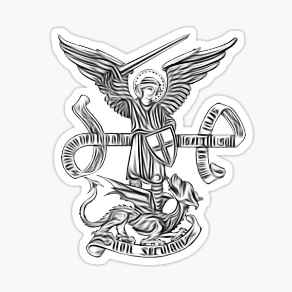 Item preview, Saint St Michael Archangel, Catholic Archangel, Angel Defender designed and sold by AMDG Line.