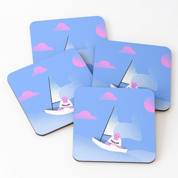 Item preview, Girl on a boat in the ocean with a book in her hands designed and sold by LetoHi.