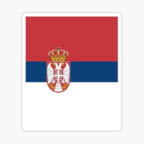 Flag of Serbia, Serbia Flag, Serbian Flag, Serbia, Serbian, Flag Sticker