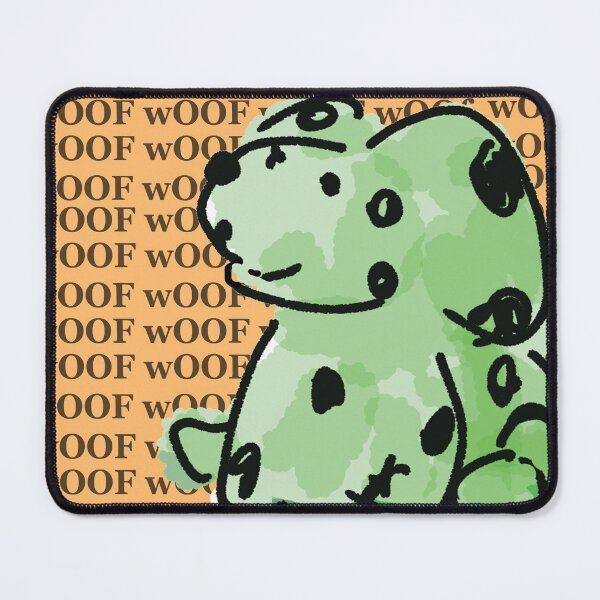 Cheerful Green Zombie Dog Mouse Pad